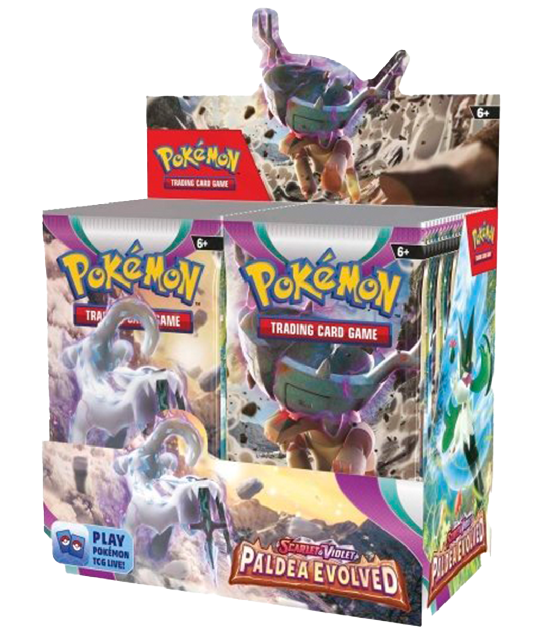 Scarlet & Violet Paldea Evolved Booster Box Case: SV2 (6 booster boxes – Treasure Trove Games